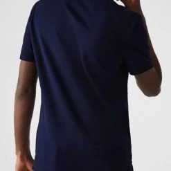 Slim-Fit Polo's Lacoste Poloshirt Pique Donkerblauw -Aanbiedingen Shirt Vorm Winkel 72032 6