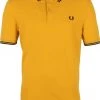 Slim-Fit Polo's Fred Perry Polo M3600-P28 Geel -Aanbiedingen Shirt Vorm Winkel 72084 1