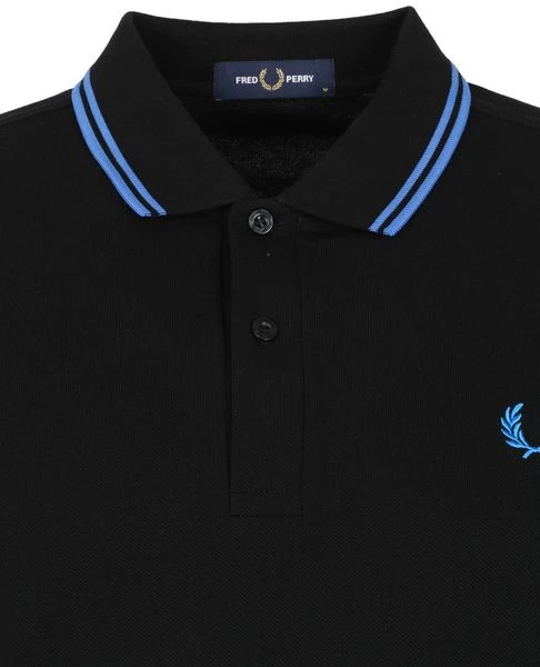 Slim-Fit Polo's Fred Perry Polo M3600-P24 Zwart 4 Slim-Fit Polo's Fred Perry Polo M3600-P24 Zwart - Afbeelding 2