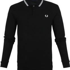Poloshirts Met Lange Mouwen Fred Perry LS Polo Zwart 305 -Aanbiedingen Shirt Vorm Winkel 72210 1 1