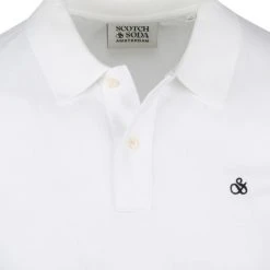 Slim-Fit Polo's Scotch And Soda Pique Polo Wit -Aanbiedingen Shirt Vorm Winkel 72691 2
