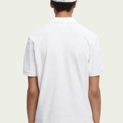 Slim-Fit Polo's Scotch And Soda Pique Polo Wit -Aanbiedingen Shirt Vorm Winkel 72691 5