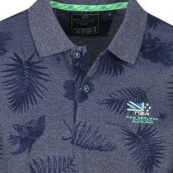 New Zealand Auckland Poloshirts Met Lange Mouwen NZA Polo LS Rotokaha Donkerblauw -Aanbiedingen Shirt Vorm Winkel 73139 2 1