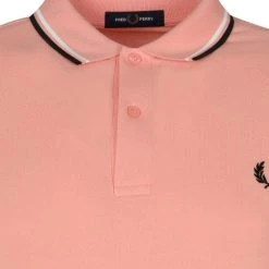 Slim-Fit Polo's Fred Perry Polo M3600 Roze -Aanbiedingen Shirt Vorm Winkel 73693 2