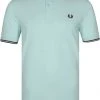 Slim-Fit Polo's Fred Perry Polo Lichtblauw M3600 -Aanbiedingen Shirt Vorm Winkel 73696 1