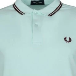 Slim-Fit Polo's Fred Perry Polo Lichtblauw M3600 13 Slim-Fit Polo's Fred Perry Polo Lichtblauw M3600 -Aanbiedingen Shirt Vorm Winkel 73696 2 1