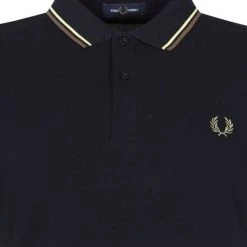 Slim-Fit Polo's Fred Perry Polo Donkerblauw M3600 -Aanbiedingen Shirt Vorm Winkel 73697 2 1
