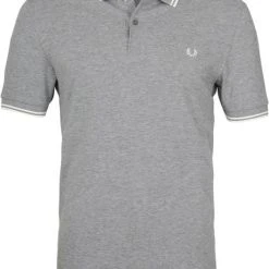 Slim-Fit Polo's Fred Perry Polo Grijs P48 -Aanbiedingen Shirt Vorm Winkel 73906 1 1