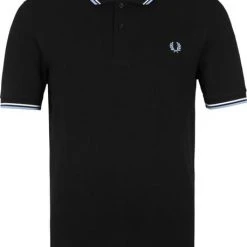 Slim-Fit Polo's Fred Perry Polo M3600 Tipped Zwart -Aanbiedingen Shirt Vorm Winkel 74048 1 1