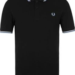 Slim-Fit Polo's Fred Perry Polo M3600 Tipped Zwart
