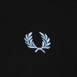 Slim-Fit Polo's Fred Perry Polo M3600 Tipped Zwart -Aanbiedingen Shirt Vorm Winkel 74048 3