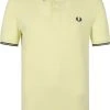Slim-Fit Polo's Fred Perry Polo M3600 Tipped Geel -Aanbiedingen Shirt Vorm Winkel 74050 1
