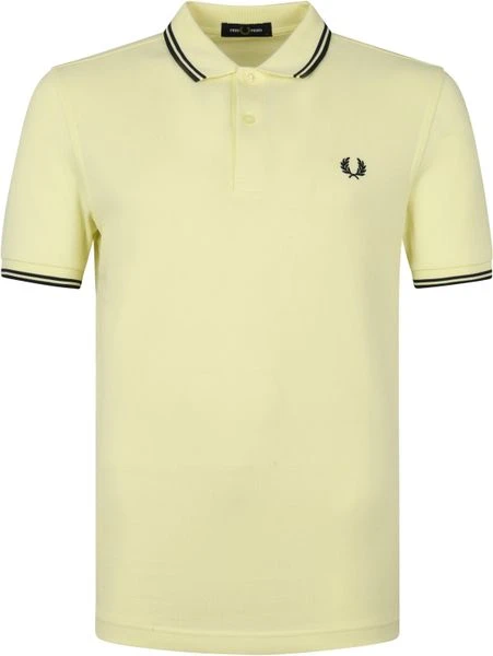 Slim-Fit Polo's Fred Perry Polo M3600 Tipped Geel 3 Slim-Fit Polo's Fred Perry Polo M3600 Tipped Geel