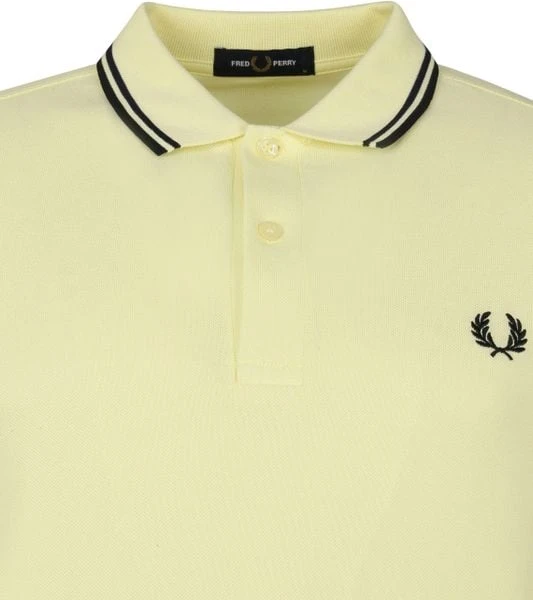 Slim-Fit Polo's Fred Perry Polo M3600 Tipped Geel 8 Slim-Fit Polo's Fred Perry Polo M3600 Tipped Geel - Afbeelding 6
