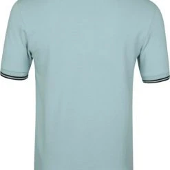Slim-Fit Polo's Fred Perry Polo Twin Tipped M3600 Zilverblauw -Aanbiedingen Shirt Vorm Winkel 74196 1