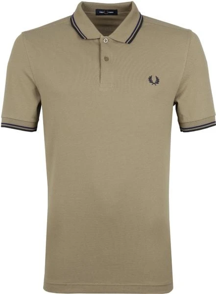 Slim-Fit Polo's Fred Perry Polo Twin Tipped M3600 Lichtbruin 7 Slim-Fit Polo's Fred Perry Polo Twin Tipped M3600 Lichtbruin - Afbeelding 5