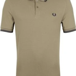 Slim-Fit Polo's Fred Perry Polo Twin Tipped M3600 Lichtbruin
