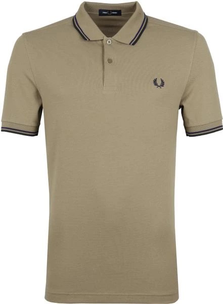 Slim-Fit Polo's Fred Perry Polo Twin Tipped M3600 Lichtbruin 3 Slim-Fit Polo's Fred Perry Polo Twin Tipped M3600 Lichtbruin
