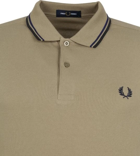 Slim-Fit Polo's Fred Perry Polo Twin Tipped M3600 Lichtbruin 8 Slim-Fit Polo's Fred Perry Polo Twin Tipped M3600 Lichtbruin - Afbeelding 6