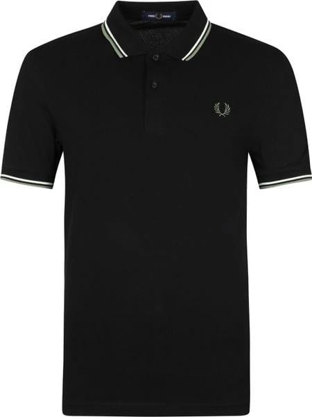 Slim-Fit Polo's Fred Perry Polo M3600 Zwart 7 Slim-Fit Polo's Fred Perry Polo M3600 Zwart - Afbeelding 5