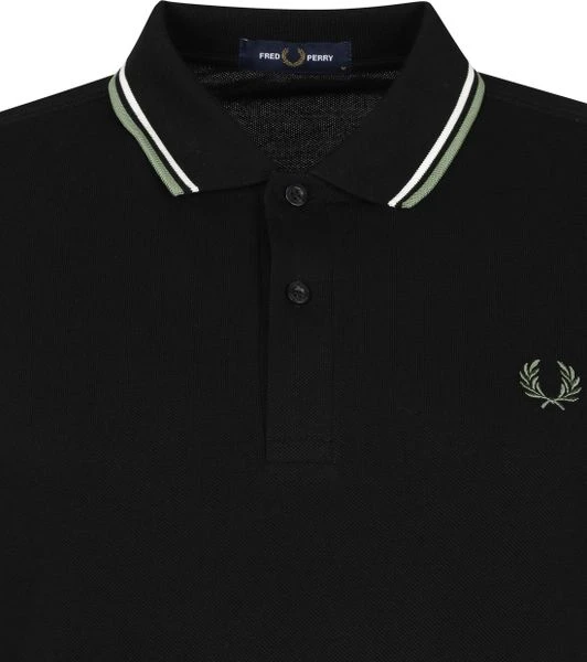 Slim-Fit Polo's Fred Perry Polo M3600 Zwart 4 Slim-Fit Polo's Fred Perry Polo M3600 Zwart - Afbeelding 2