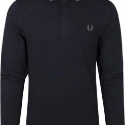 Poloshirts Met Lange Mouwen Fred Perry Polo Longsleeve Donkerblauw -Aanbiedingen Shirt Vorm Winkel 74216 1 1