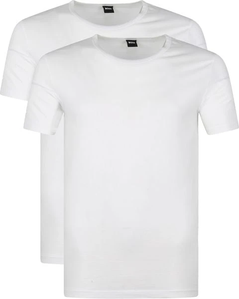 Basic T-shirts Hugo Boss T-shirt Modern 2-Pack Wit 8 Basic T-shirts Hugo Boss T-shirt Modern 2-Pack Wit - Afbeelding 6