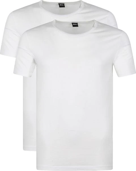 Basic T-shirts Hugo Boss T-shirt Modern 2-Pack Wit 3 Basic T-shirts Hugo Boss T-shirt Modern 2-Pack Wit