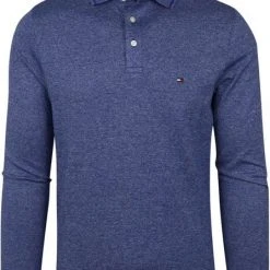 Poloshirts Met Lange Mouwen Tommy Hilfiger Poloshirt Long Sleeve Blauw -Aanbiedingen Shirt Vorm Winkel 74401 1 1