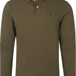 Poloshirts Met Lange Mouwen Hackett Long Sleeve Polo Khaki -Aanbiedingen Shirt Vorm Winkel 74419 1 1