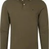 Poloshirts Met Lange Mouwen Hackett Long Sleeve Polo Khaki -Aanbiedingen Shirt Vorm Winkel 74419 1