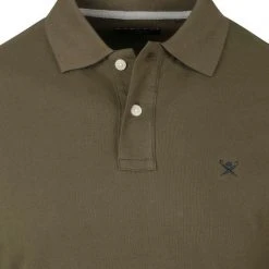 Poloshirts Met Lange Mouwen Hackett Long Sleeve Polo Khaki -Aanbiedingen Shirt Vorm Winkel 74419 2 1