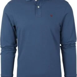 Poloshirts Met Lange Mouwen Hackett Long Sleeve Polo Blauw