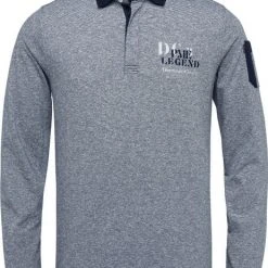 Poloshirts Met Lange Mouwen PME Legend Longsleeve Polo Streep Blauw