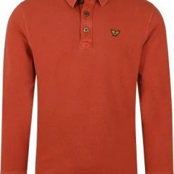 Poloshirts Met Lange Mouwen PME Legend Longsleeve Pique Polo Rood