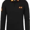 Poloshirts Met Lange Mouwen Sun68 Longsleeve Polo Zwart -Aanbiedingen Shirt Vorm Winkel 74564 1