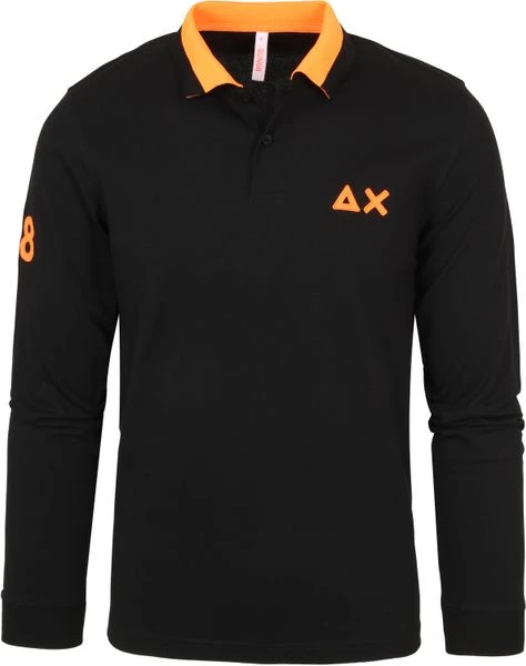 Poloshirts Met Lange Mouwen Sun68 Longsleeve Polo Zwart 3 Poloshirts Met Lange Mouwen Sun68 Longsleeve Polo Zwart