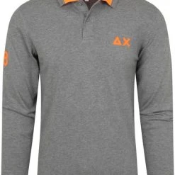 Poloshirts Met Lange Mouwen Sun68 Longsleeve Polo Grijs