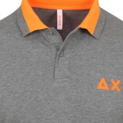 Poloshirts Met Lange Mouwen Sun68 Longsleeve Polo Grijs -Aanbiedingen Shirt Vorm Winkel 74565 2 1