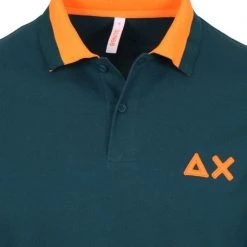Poloshirts Met Lange Mouwen Sun68 Longsleeve Polo Donkergroen -Aanbiedingen Shirt Vorm Winkel 74566 2 1