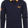Poloshirts Met Lange Mouwen Sun68 Longsleeve Polo Donkerblauw -Aanbiedingen Shirt Vorm Winkel 74567 1