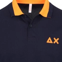 Poloshirts Met Lange Mouwen Sun68 Longsleeve Polo Donkerblauw -Aanbiedingen Shirt Vorm Winkel 74567 2 1