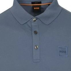 Poloshirts Met Lange Mouwen Hugo Boss LS Passerby Polo Blauw -Aanbiedingen Shirt Vorm Winkel 74676 2 1