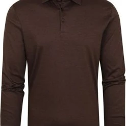 Poloshirts Met Lange Mouwen Desoto Polo LS Bruin