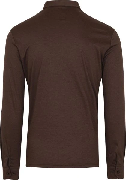 Poloshirts Met Lange Mouwen Desoto Polo LS Bruin 6 Poloshirts Met Lange Mouwen Desoto Polo LS Bruin - Afbeelding 4