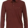 Poloshirts Met Lange Mouwen Casa Moda Polo LS Donkerrood -Aanbiedingen Shirt Vorm Winkel 74686 1