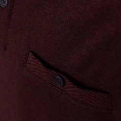 Poloshirts Met Lange Mouwen Casa Moda Polo LS Bordeaux Rood -Aanbiedingen Shirt Vorm Winkel 74687 3