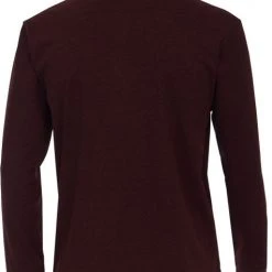 Poloshirts Met Lange Mouwen Casa Moda Polo LS Bordeaux Rood -Aanbiedingen Shirt Vorm Winkel 74687 4
