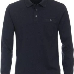 Poloshirts Met Lange Mouwen Casa Moda Polo LS Navy Blauw -Aanbiedingen Shirt Vorm Winkel 74688 1 1