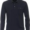 Poloshirts Met Lange Mouwen Casa Moda Polo LS Navy Blauw -Aanbiedingen Shirt Vorm Winkel 74688 1